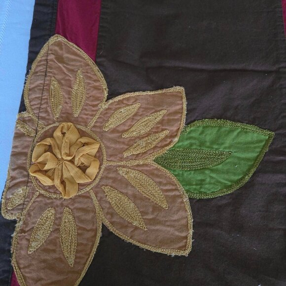 Pier 1 Imports Brown Table Runner/Aari Window Panel - Picture 3 of 9